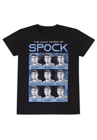 Henry Tiger STAR TREK MANY MOODS OF SPOCK - T-shirt con stampa - black