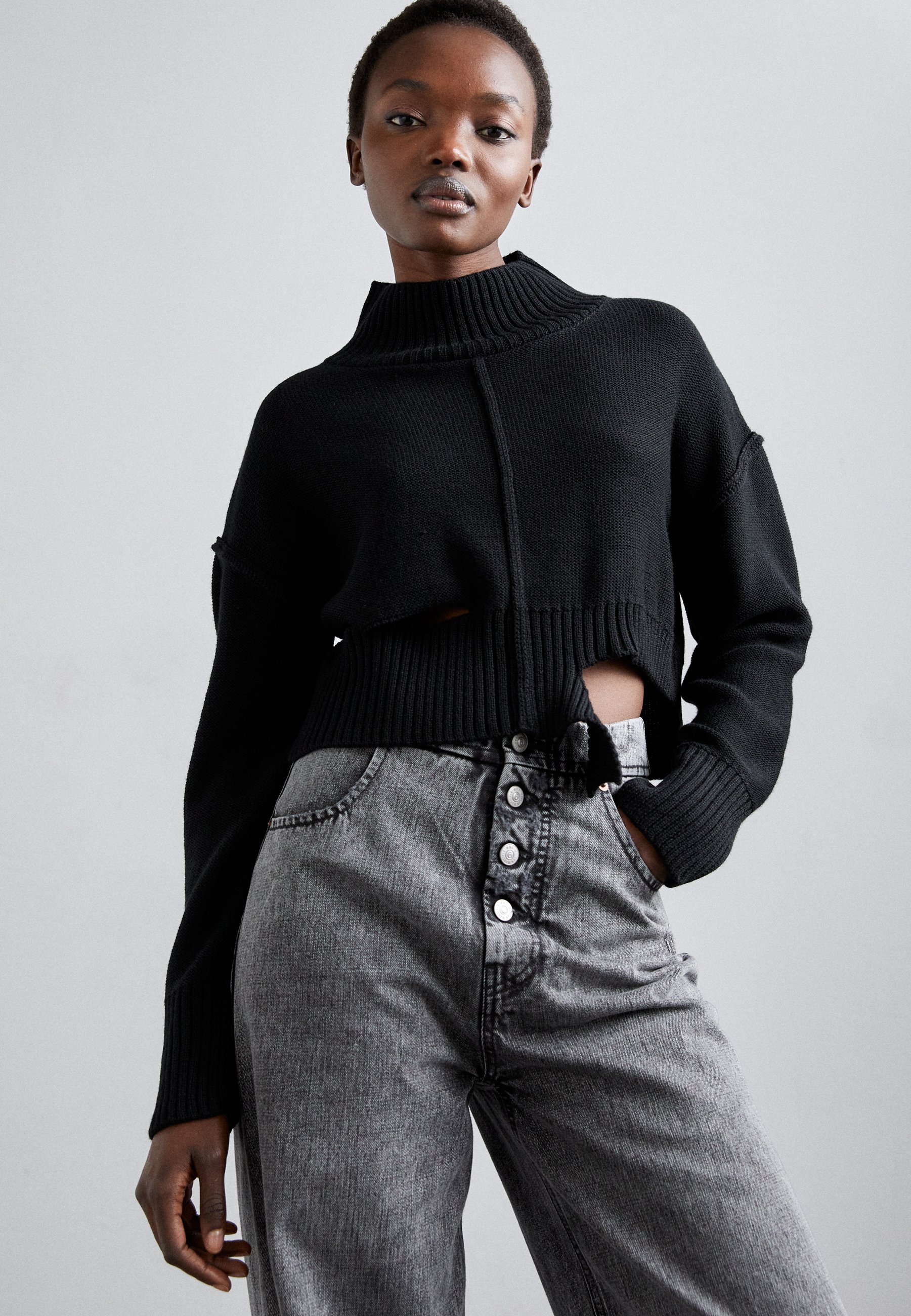 MM6 Maison Margiela Jumper - black - Zalando.co.uk
