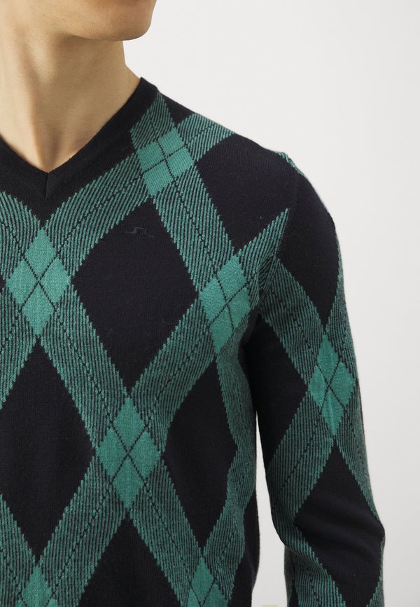 BILLY V NECK - Jumper - glenmuir teal4