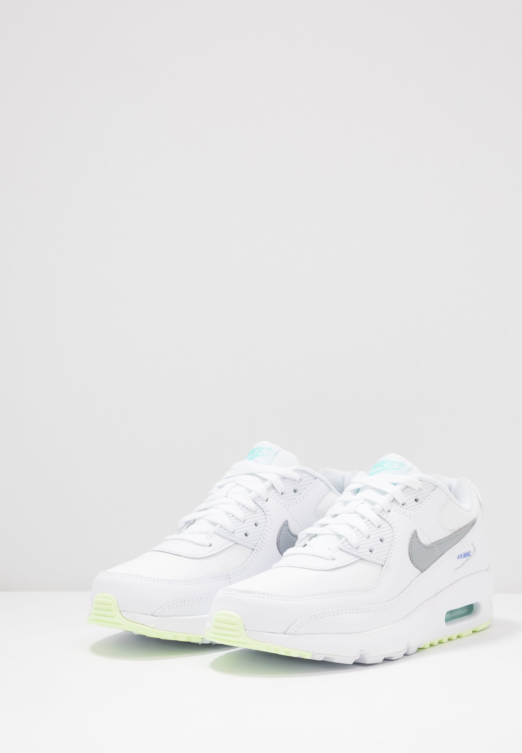 air max 90 gs trainers white smoke grey laser orange aurora sapphire