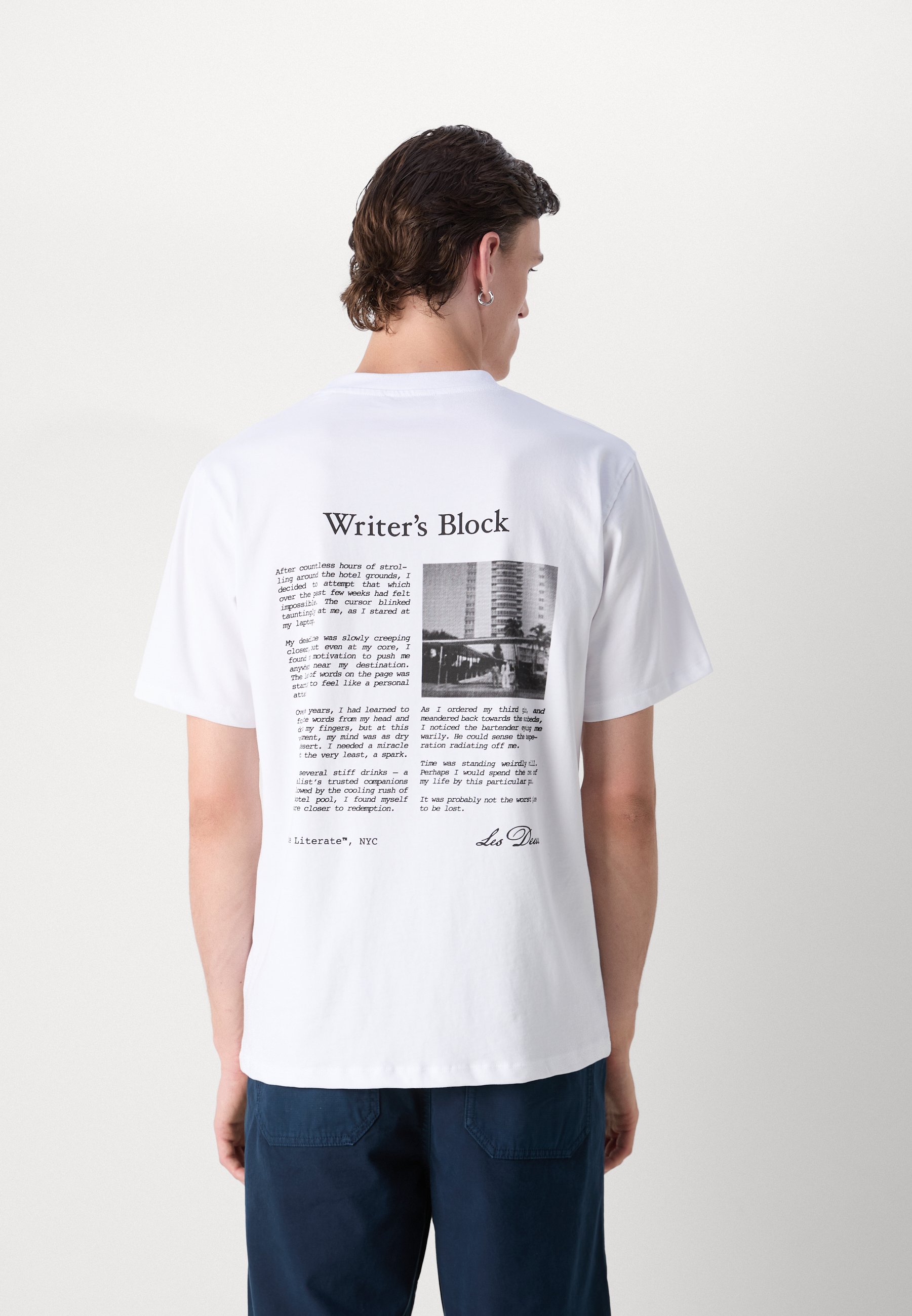 【LES DEUX】Ｔシャツ Les Deux NEWSPAPER - Print T-shirt - white - Zalando