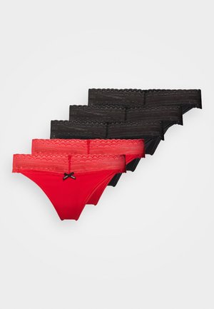 HUGO STRING 5 PACK - Tanga - open red