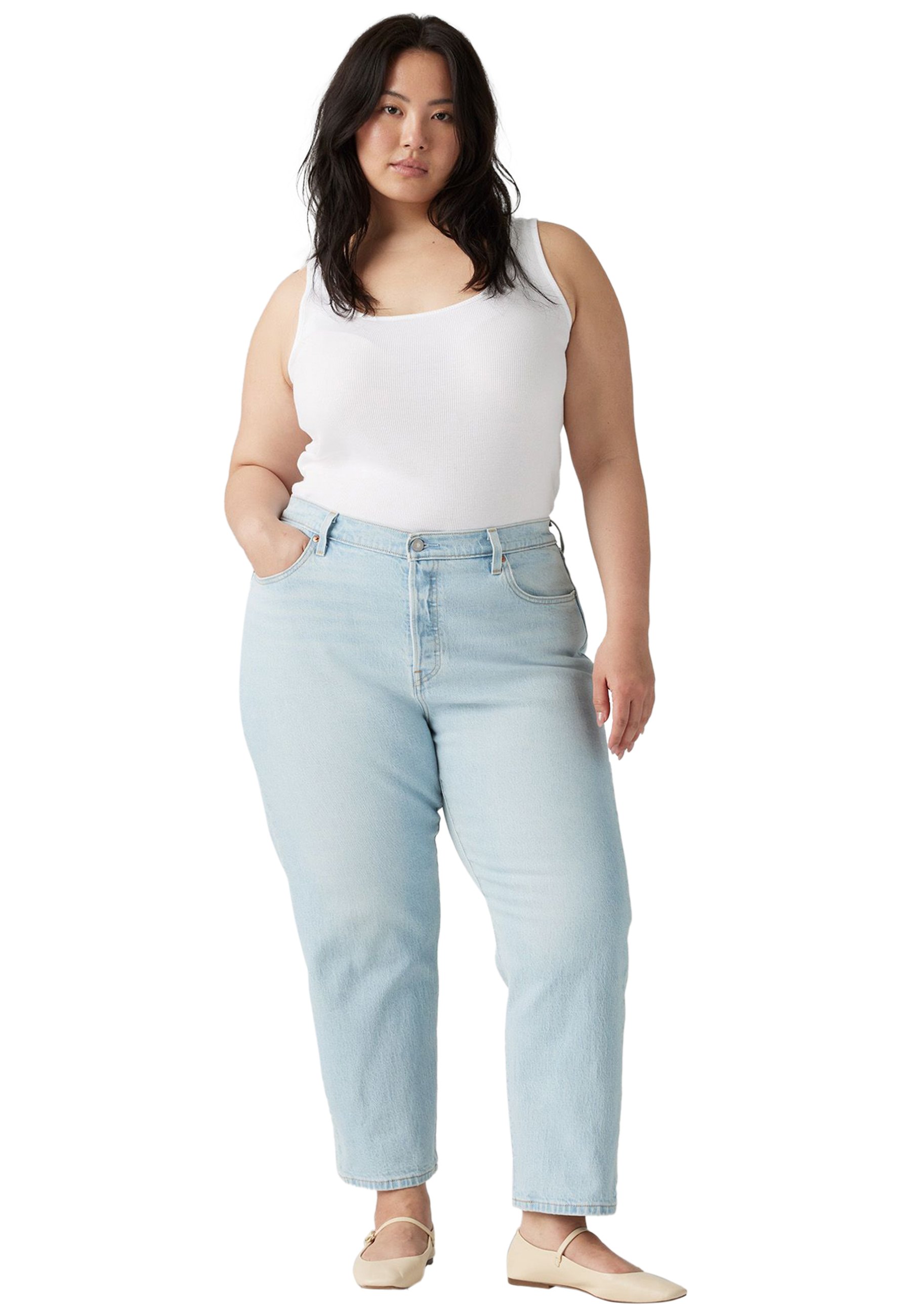 Levi's® Plus 501® CROP JEANS (PLUS SIZE) - Straight leg jeans - must be  mine plus/blauw denim/bluedenim - Zalando.nl