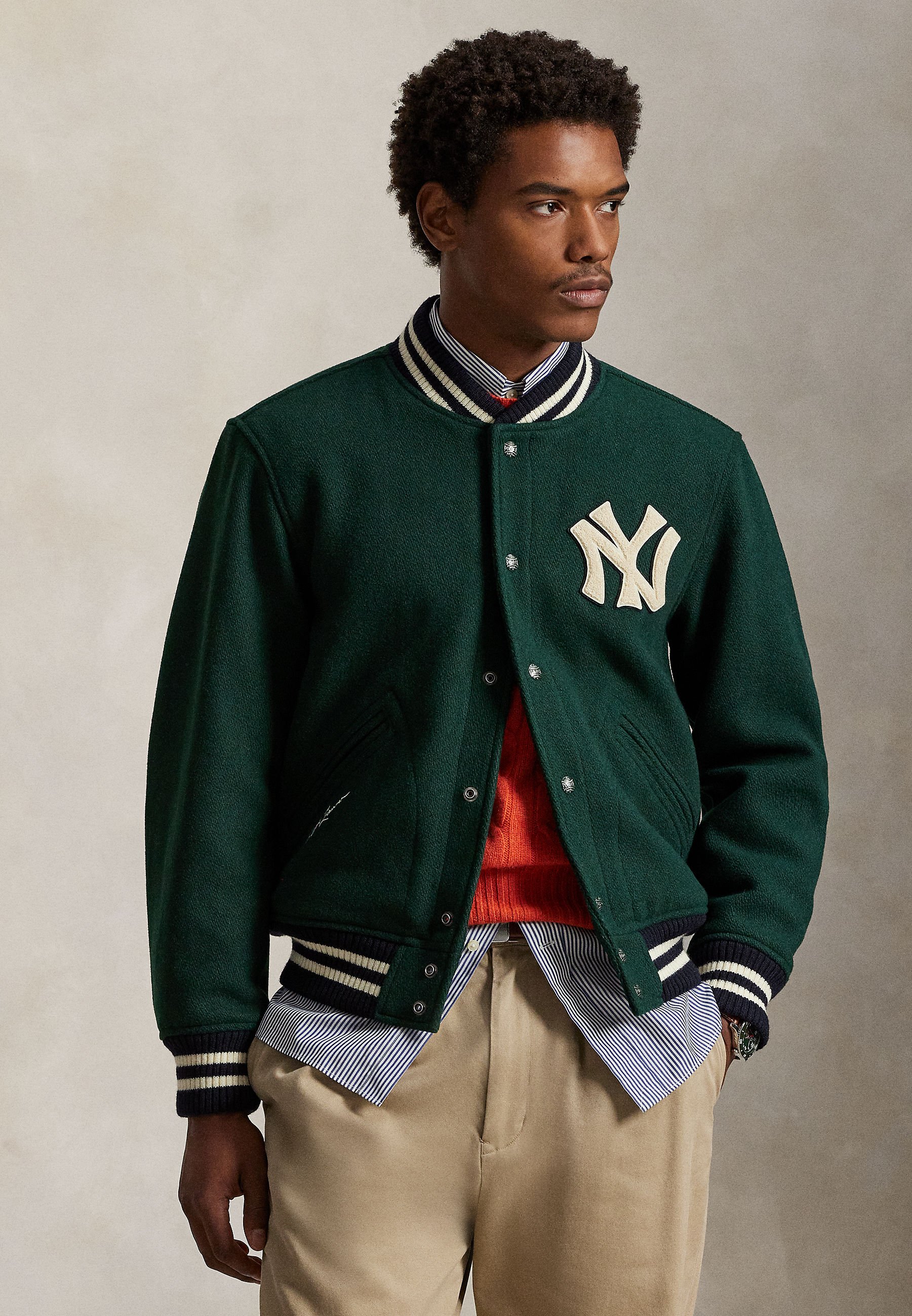 Polo Ralph Lauren YANKEES UNISEX - Bomber Jacket - moss agate/dark