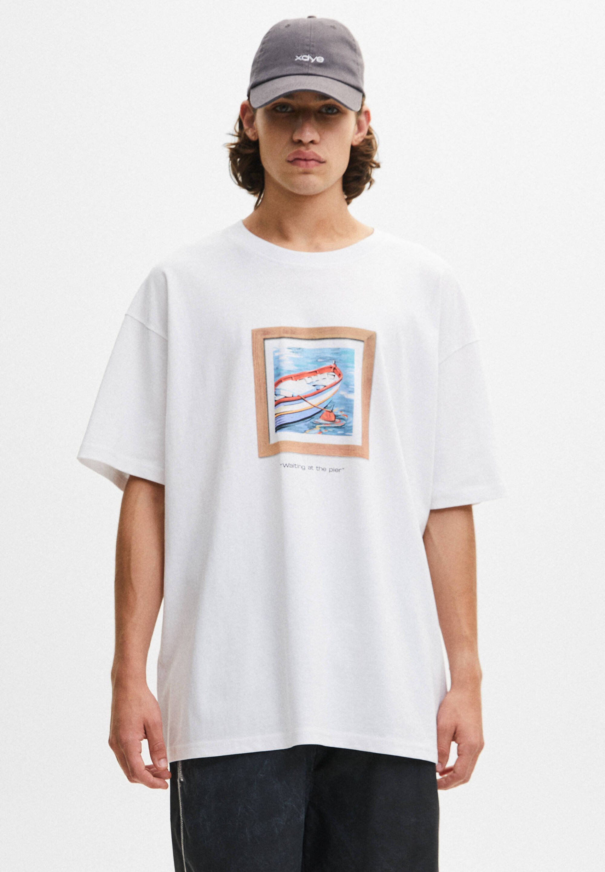 pull and bear baseball t shirt