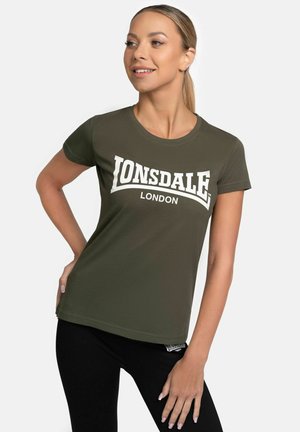 CARTMEL - T-shirt imprimé - olive white