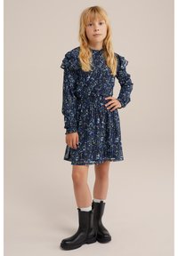 WE Fashion Košilové šaty - blue