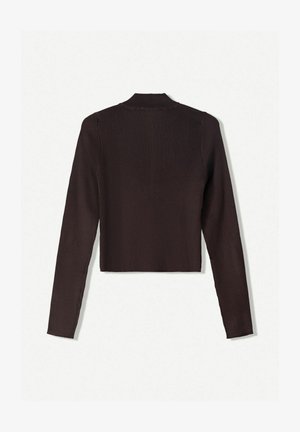 Bershka Kardigan - dark brown