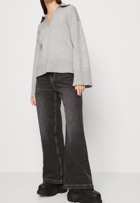 Gina Tricot Stickad tröja - mottled grey