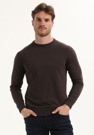 Strickpullover - oak brown