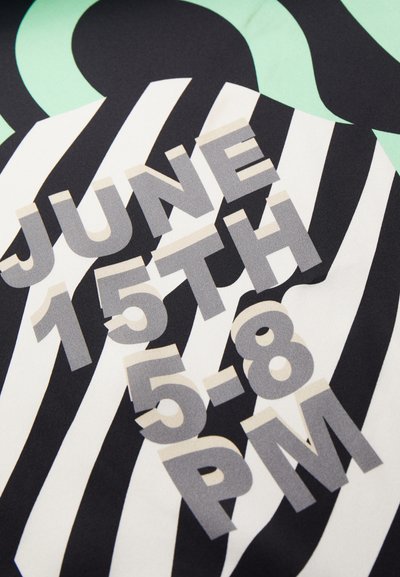 Henrik Vibskov THE ORCHESTRA SCARF UNISEX - Lenço - black/mint