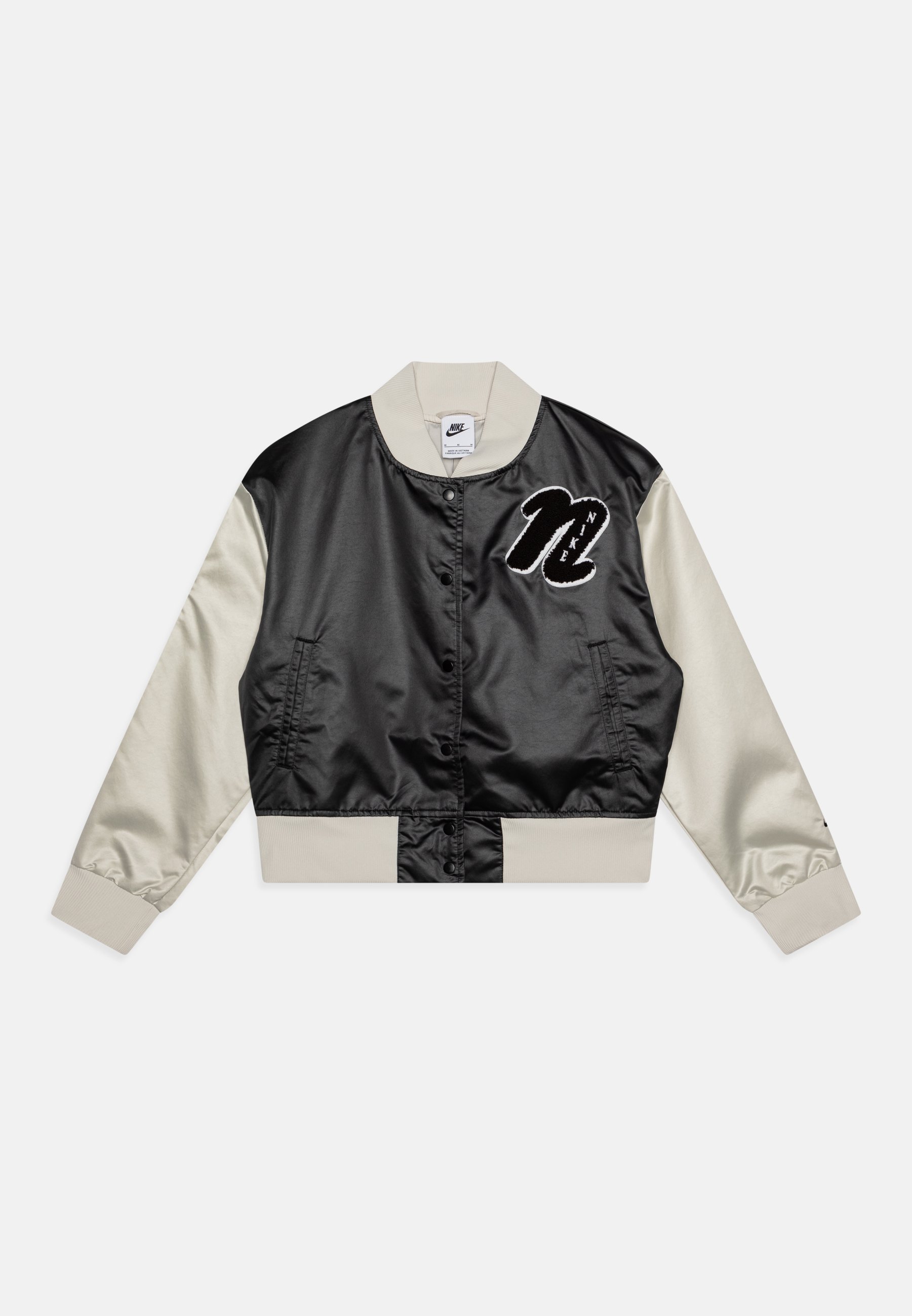 Nike Sportswear VARSITY STAR Giubbotto Bomber black/light bone