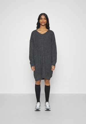 ONLY Petite ONLJADA DRESS - Robe pull - dark grey melange