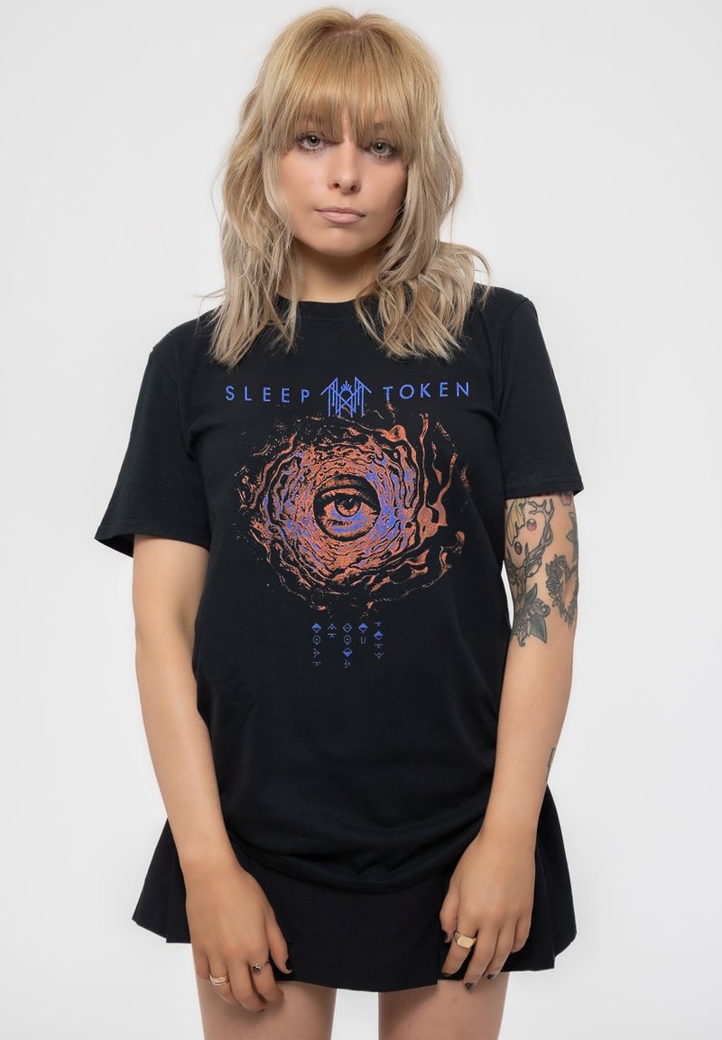 Paradiso Clothing SLEEP TOKEN VORTEX EYE UNISEX - Print T-shirt - black