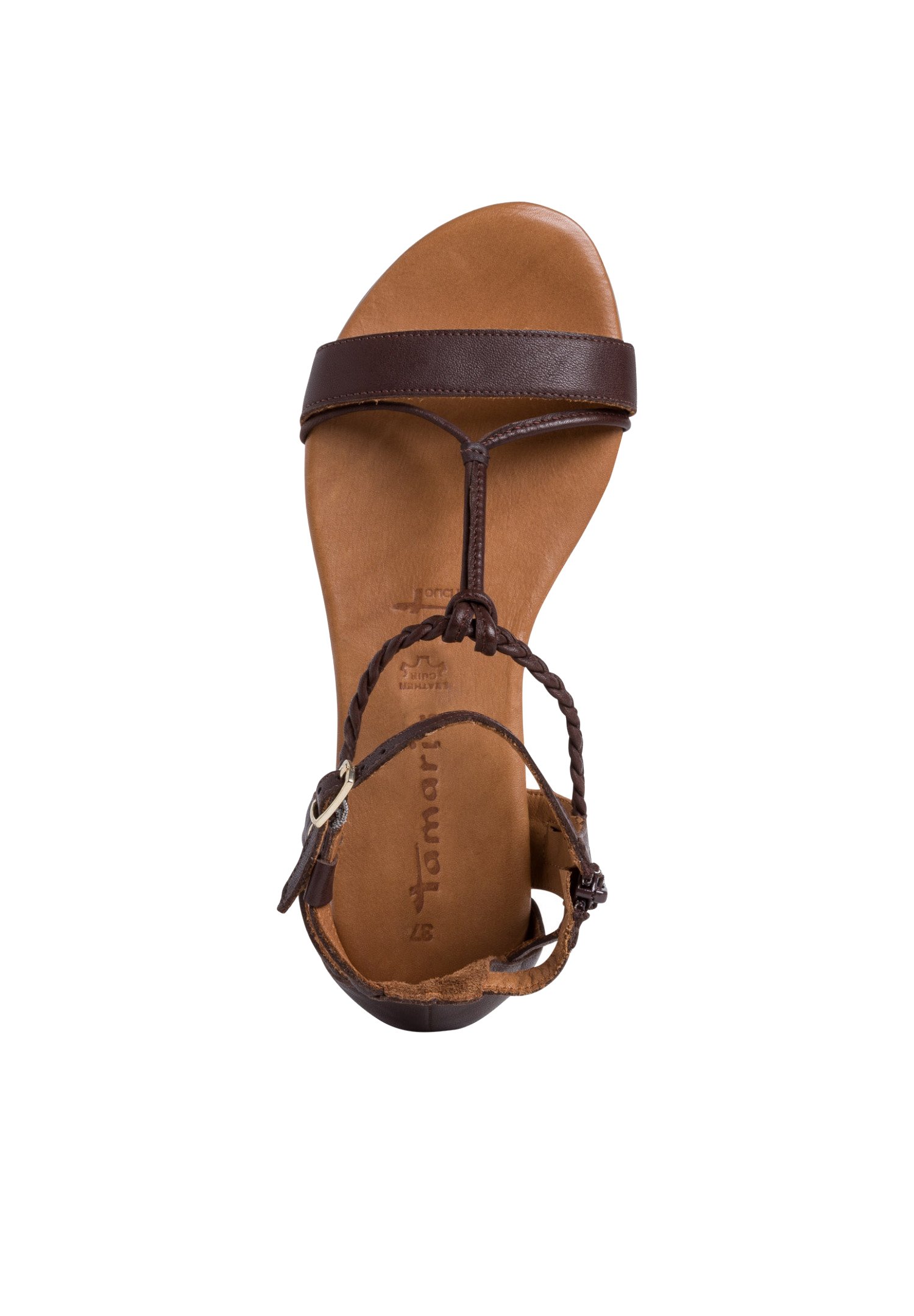 Tamaris Sandalen met enkelbandjes - mocca/donkerbruin - Zalando.nl