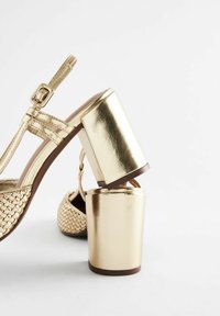 Next FOREVER COMFORT SQUARE TOE WEAVE - Avokkaat - gold