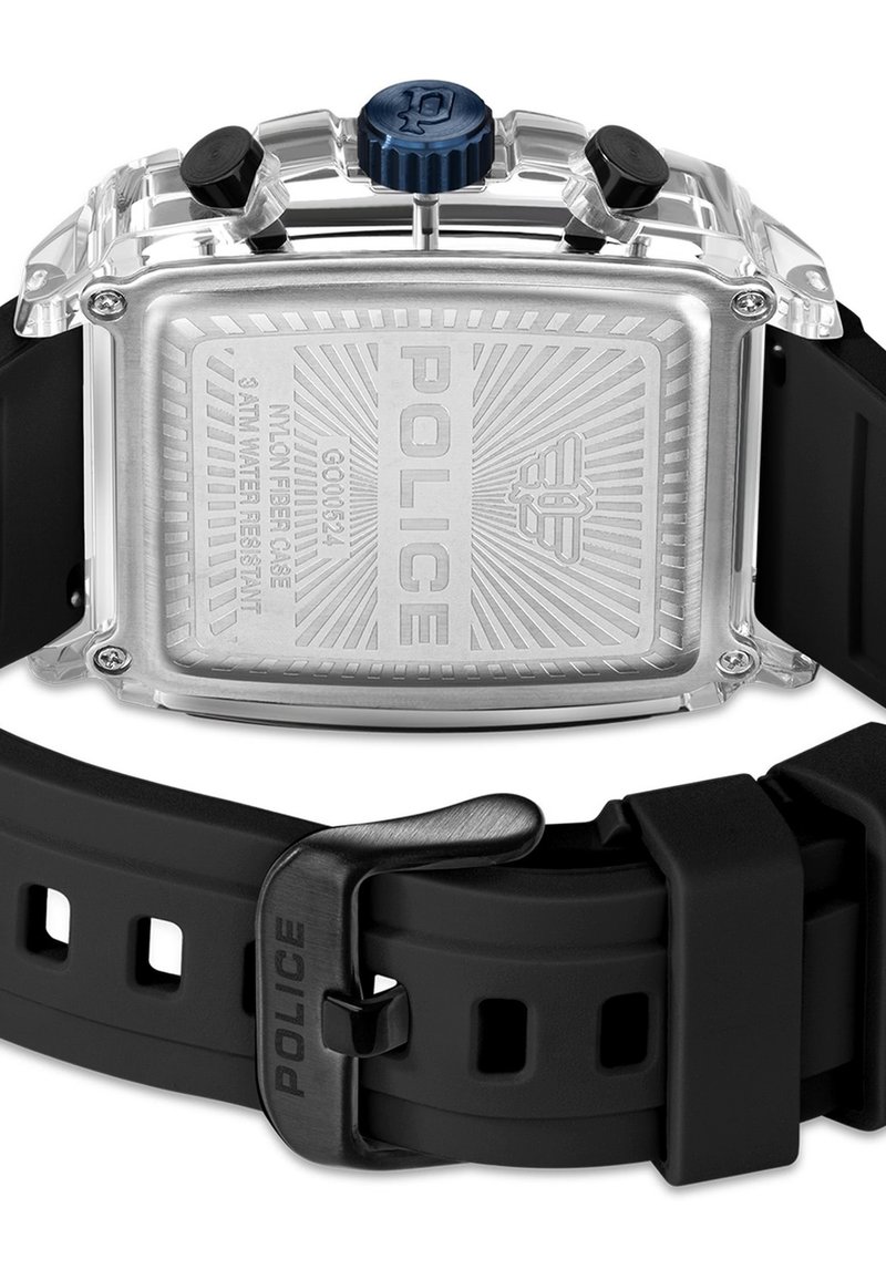 Montre Police Pour Homme - Bracelet En Cuir Blanc, Neuve Avec Coffret Et étiquettes