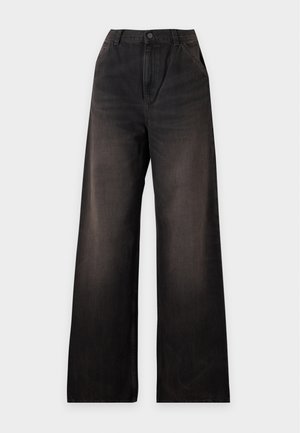 Carhartt WIP, JENS PANT - Τζιν χαλαρής εφαρμογής - black tobacco used wash