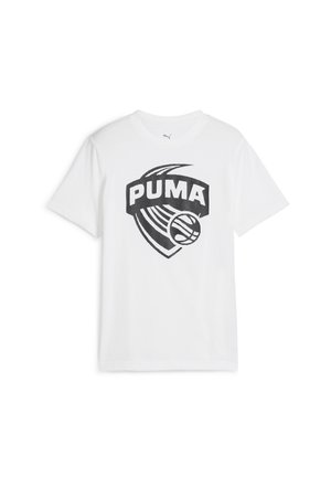 POSTERIZE BASKETBALL I YOUTH - Camiseta estampada - white