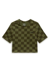 Vans - CHECKER CREW CROP II. - T-shirt con stampa - olivine Immagine in miniatura 1