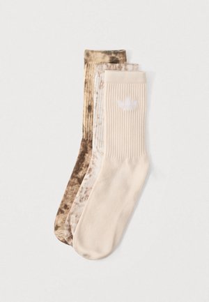 adidas Originals TIE DYE 3 PACK UNISEX - Strømper - trace brown dark brown putty mauve
