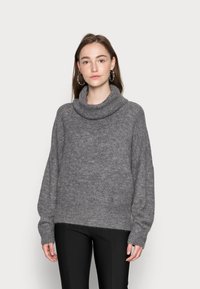 ICHI - IHKAMARA RN - Strickpullover - dark grey melange Thumbnail-Bild 1