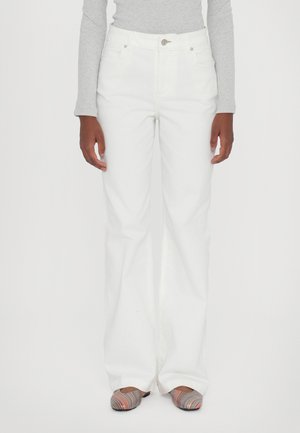PS Paul Smith WOMENS WIDE LEG - Housut - white