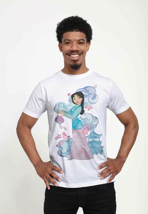 MULAN STRENGTH AND BEAUTY UNISEX - Triko s potiskem - white