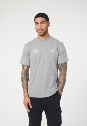 STACKED SCRIPT  TEE - Marškinėliai su spaudiniu - grey