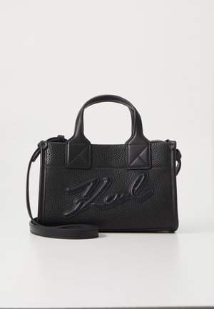 SKUARE TOTE GRAINY - Bolso de mano - black