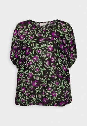 Kaffe, KAISOLDE AMBER - Blouse - black/green/purple