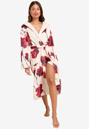 REGULAR FIT - Badekåber - red and cream rose print