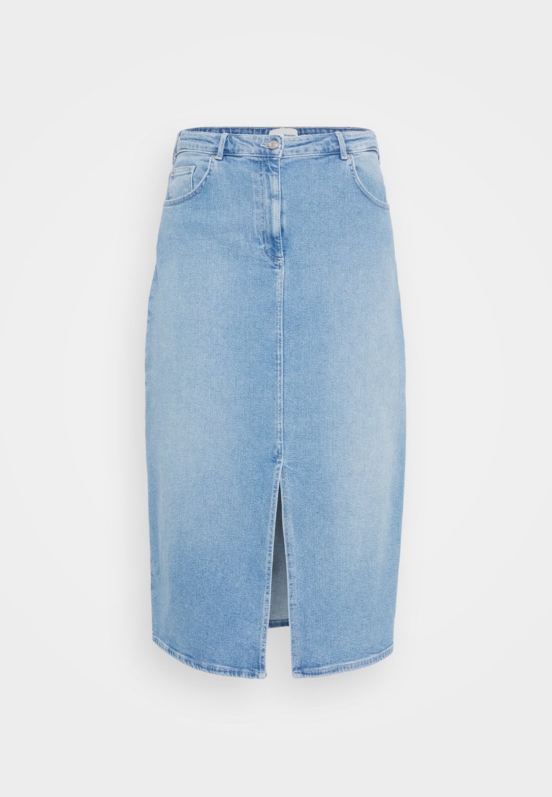 ONLY Carmakoma Jeansrok lichtblauw denim