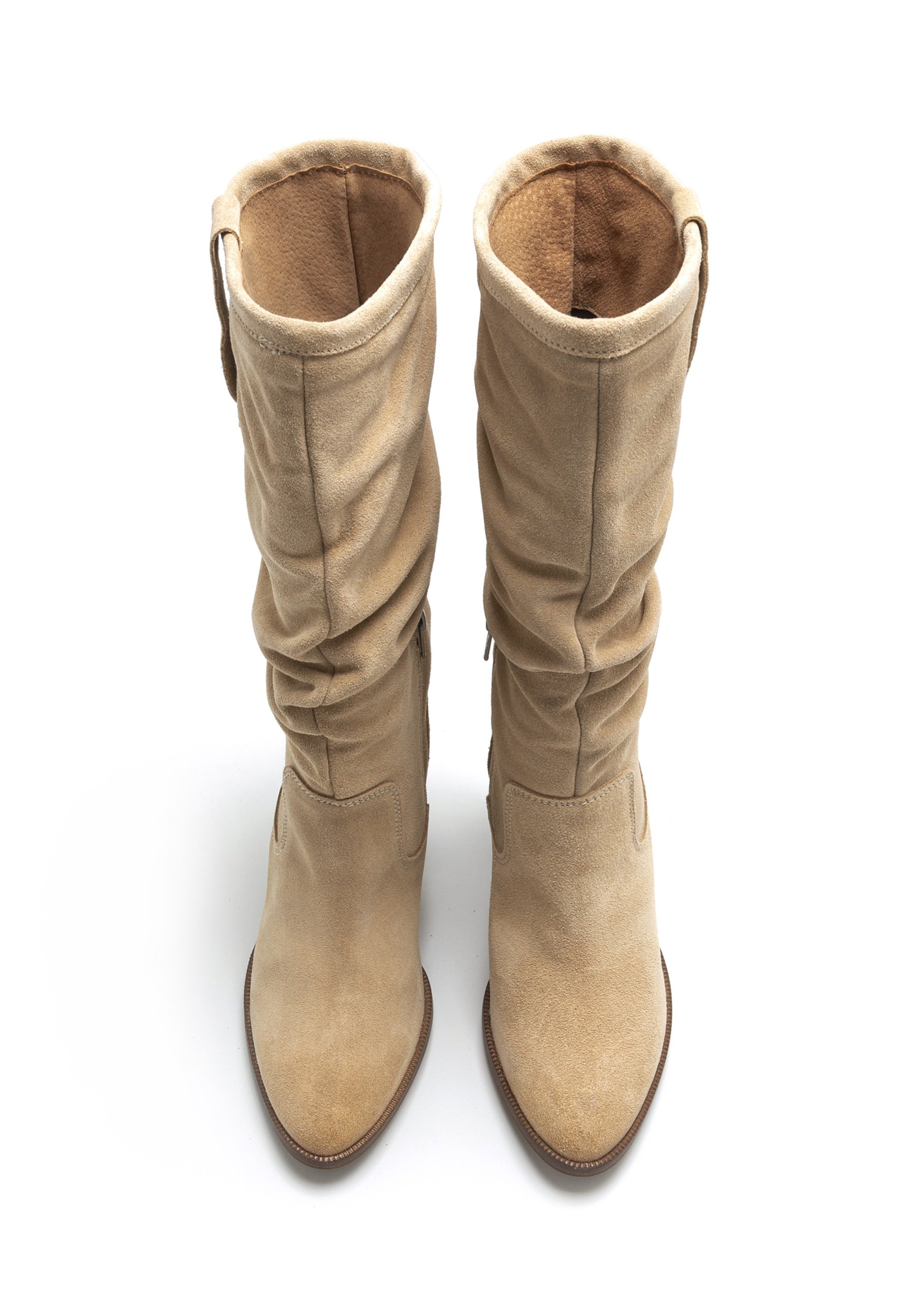 mtng Botas de tacón - beige - Zalando.es