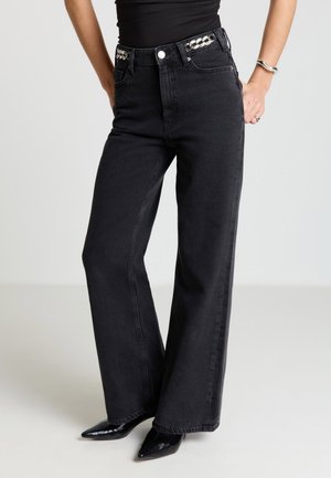 LUNGO FANTASIA - Flared Jeans - nero denim