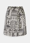 VIFULMA WRAP SHORT SKIRT - Μίνι φούστα - egret/black