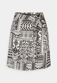 VIFULMA WRAP SHORT SKIRT - Minijupe - egret/black