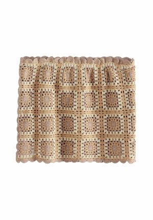 REGULAR FIT - CROCHET SPARKLE BANDEAU - Top - gold natural