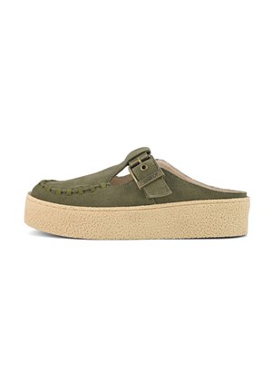 SABOT MAXI STITCHINGS - Muiltjes met hak - khaki