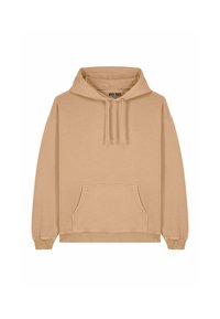 Felpa beige con tasca frontale, cappuccio con cordino e polsini e orlo a coste. Realizzata in tessuto morbido con una vestibilità comoda.