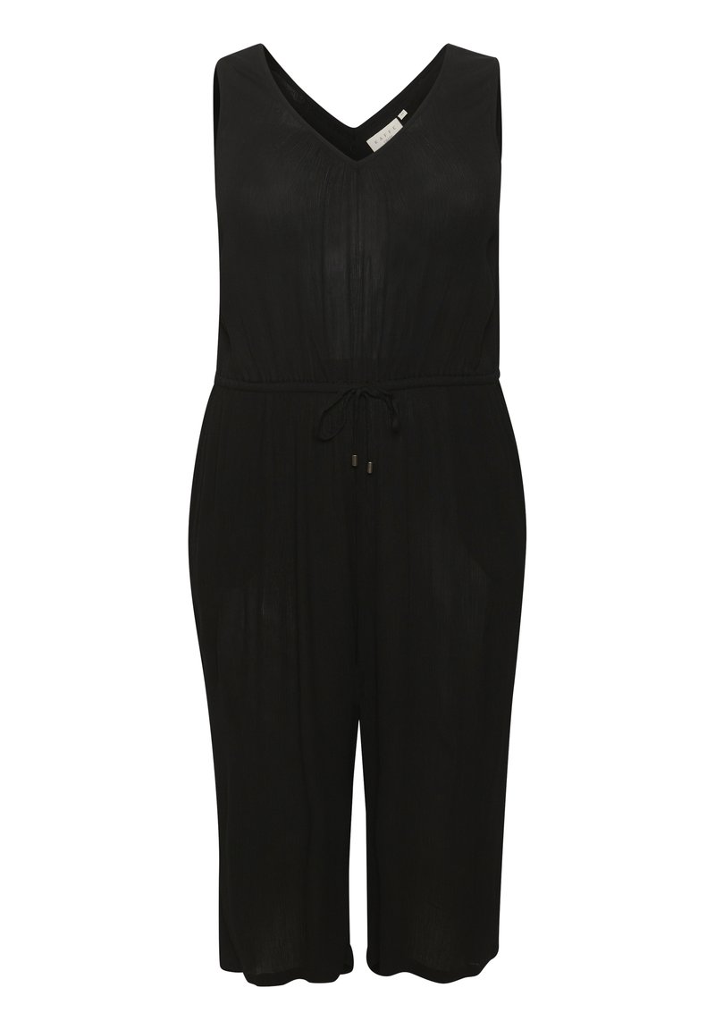 Kaffe Curve Jumpsuit gemêleerd zwart