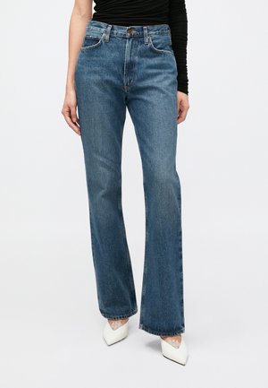 LEENA - Alt laienevad teksad - blue denim