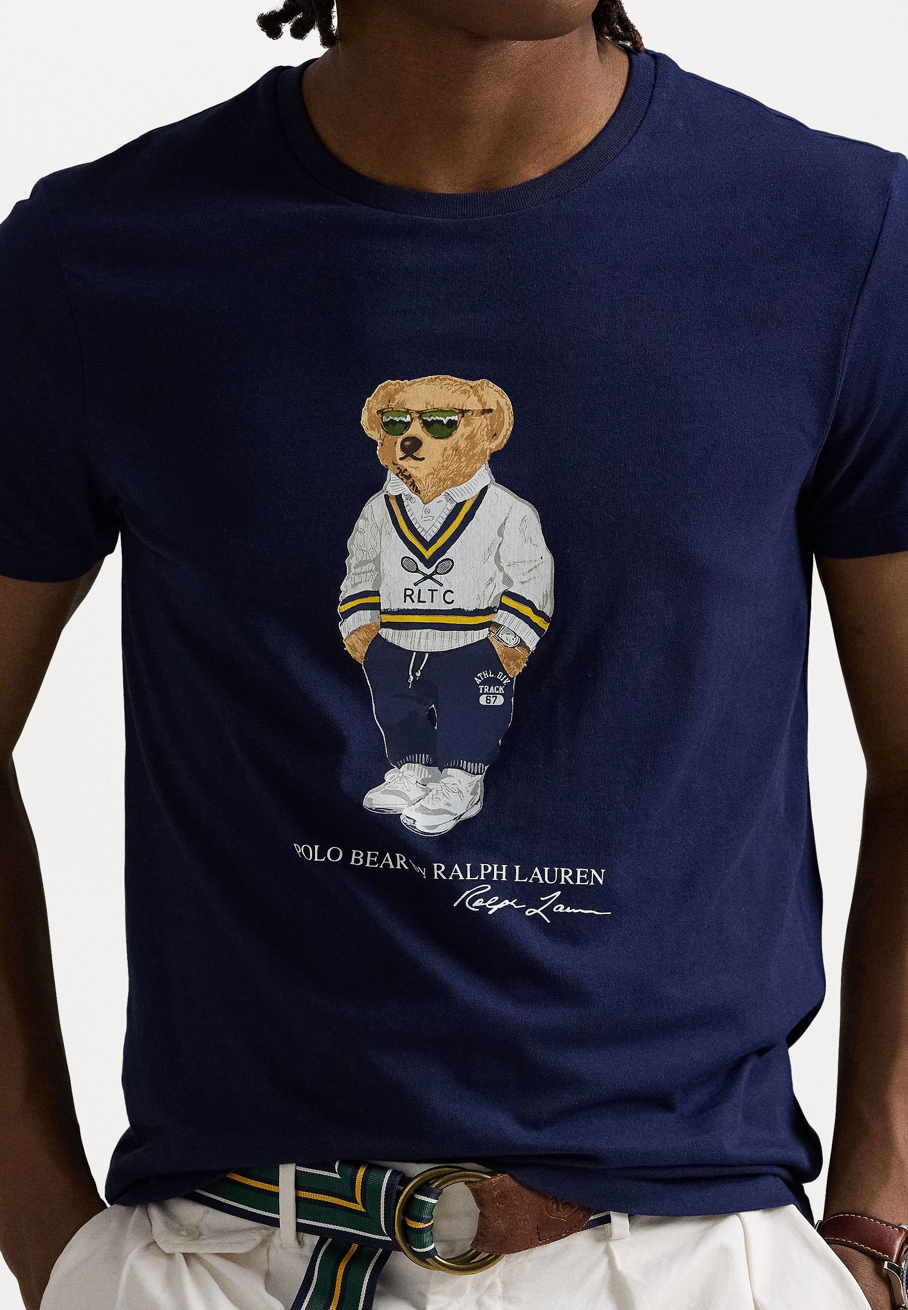 POLO RALPH LAUREN CUSTOM SLIM FIT POLO BEAR JERSEY Tシャツ Polo Ralph Lauren Custom Slim Fit Polo Bear Jersey T-Shirt