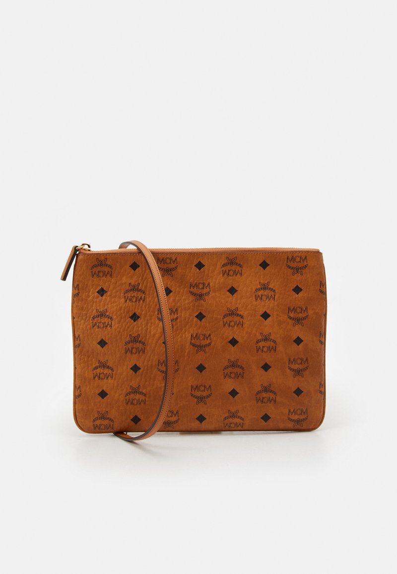 MCM - CROSSBODY POUCH IN VISETOS ORIGINAL - Pikkulaukku - cognac, Suurenna