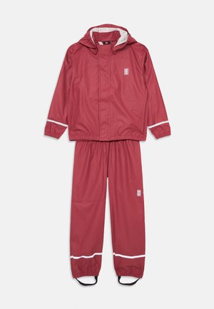 LWJORI 200 RAIN SET - Waterproof jacket - earth red