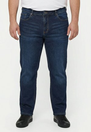 Men Plus FLEXLASTIC LIGHT-WEIGHT 5-POCKET - Jeans Straight Leg - dark blue denim