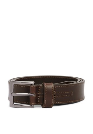 Tommy Hilfiger, TOPSTITCH SQUARE BUCKLE LEATHER BELT - Колан - brown