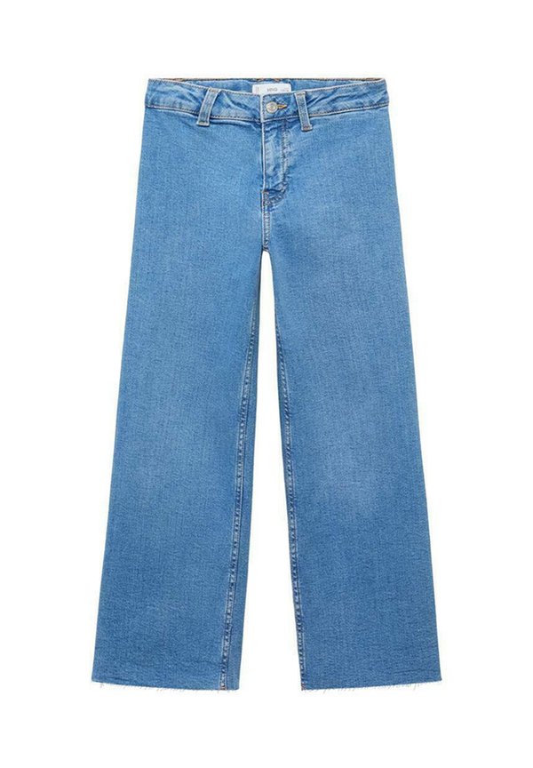 WIDE FRAYED HEM - Flared Jeans
