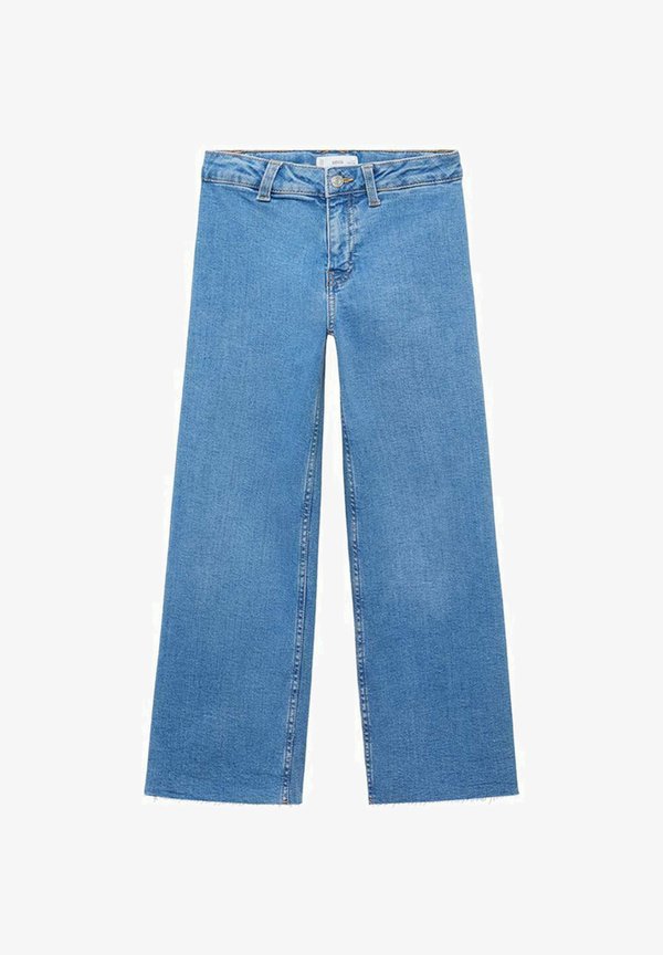 WIDE FRAYED HEM - Flared Jeans