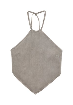 PULL&BEAR, TRIANGULAR OPEN-BACK - TOP - Débardeur - taupe